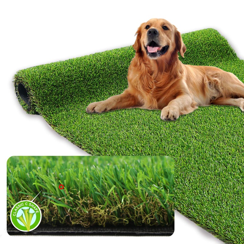 XLX TURF Realistic Artificial Grass Outdoor Rug - 3ft x 5ft, Pet Friendly Thick Fake Grass Mat for Dogs Patio Synthetic Lawn Landscape with Drainage Hole - Image 1